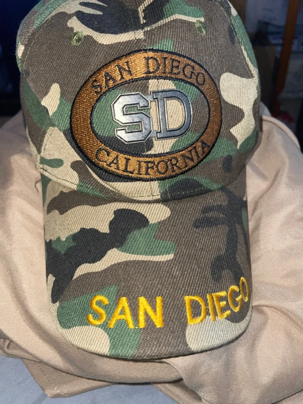 San Diego Camouflage Kids Baseball Cap - Green Camo